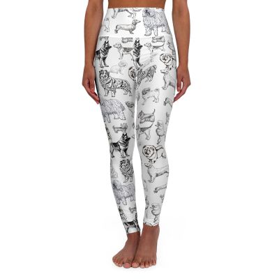 Maeve Dog Leggings, Trendy Fashion Statement, Anthropologie Inspired Yoga Pants,