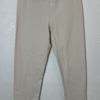 MATE the Label Cream Bone Organic Stretch Legging Womens MEDIUM Athletic USA