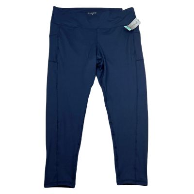 ID Ideology Performance Leggings Womens 2X Plus Size Blue Pockets 7/8 High Rise