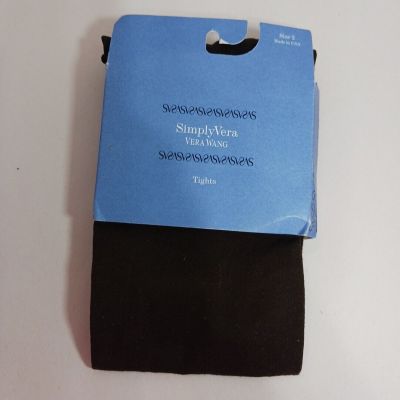 NWT Simply Vera Wang Control Top Opaque Brown Tights, See Photos For Sizing