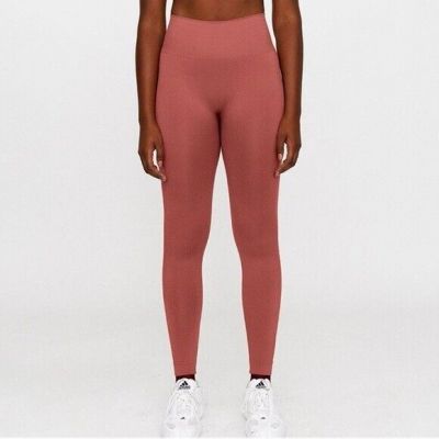 SET Active x OUAI Dusty Rose Mauve Pink Athletic Leggings Bottoms Workout Pants