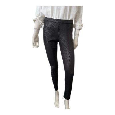 Jennifer Lopez Black Wet Look Leggings Women’s Size 4 Cotton Blend