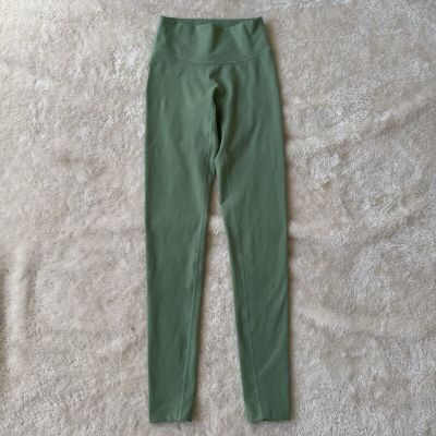 YoungLA Womens Leggings Powerpuff Athletic Workout Gym Green Yoga Pants Sz XS