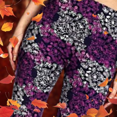Stamped In Lace Soft Leggings Size Extra Plus Size