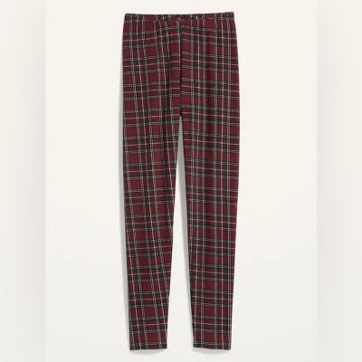 NWOT Old Navy High-Waisted Printed Jersey Plus-Size Leggings Plaid Size XXL