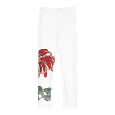 Floral Youth Leggings, Cozy Activewear, Perfect for Dance or Play, Spring Style,