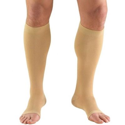 Truform Stockings Short Length Knee High Open Toe: 20-30 mmHg Small BEIGE...308