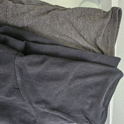 Sonoma Womens Size Small lot of 2 Maternity Black/Grey Stretch Leggings