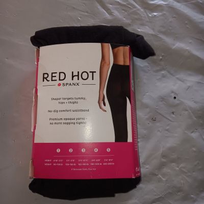 Red Hot Spanx Shaping Tights Women's Sz 5 (5'4