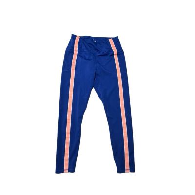 WOMEN'S PLUS SIZE 1X UNDER ARMOUR UA HIGH RISE FULL LENGTH LEGGING BLUE W/STRIPE