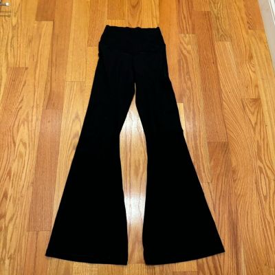 OFFLINE By Aerie Real Me Crossover Flare Legging, True Black, Size M Ll