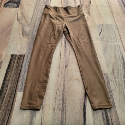 Athleta Leggings Womens Medium Copper Athletic Yoga Workout Athleisure Ankle