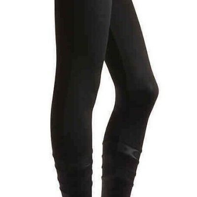 NWT $34 Nine West - Sheer Mesh Inset Leggings, Black, XL