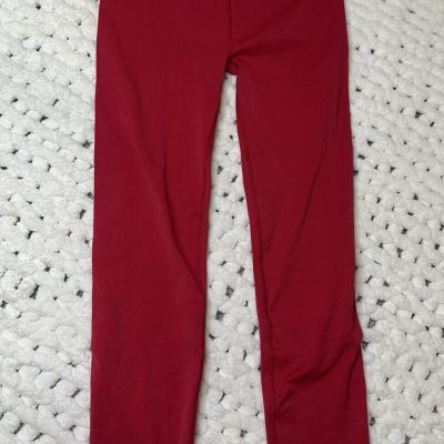 Sculpt Knit Leggings Sculpting Pants Red Women Size 2X