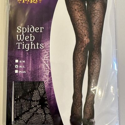 Spider Web Fishnet Tights Women’s Spider Web Pattern Medium/Large Size - New