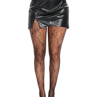 SpiderWeb Tights, Spider Web Fishnets Plus Size, Fishnet Stockings for Women,...