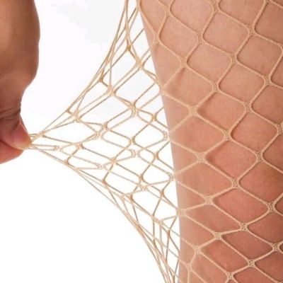 1 Pair Solid  Hollow Out Plain Pantyhose Mesh Fishnet High Stockings Tights