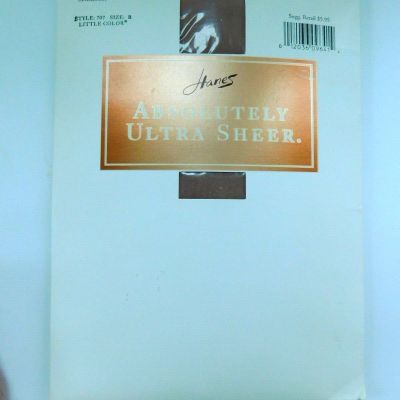 Hanes Absolutely Ultra Sheer Control Top Pantyhose 707 Little Color  Size B