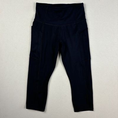 Athleta Women’s XS Ultimate Stash II Capri Leggings Solid Black Workout Sport