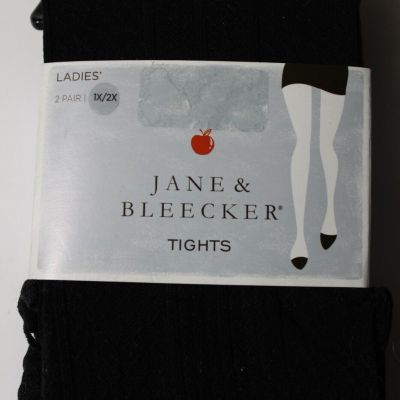 Tights  Plus Size Black 2-Pack NEW in Package
