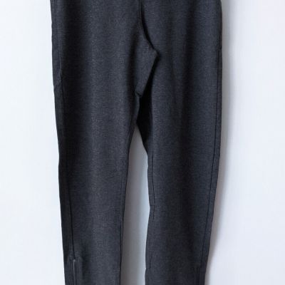 GAP NWT  COTTON / SPANDEX ANKLE ZIP CHARCOAL GRAY LEGGINGS     SMALL