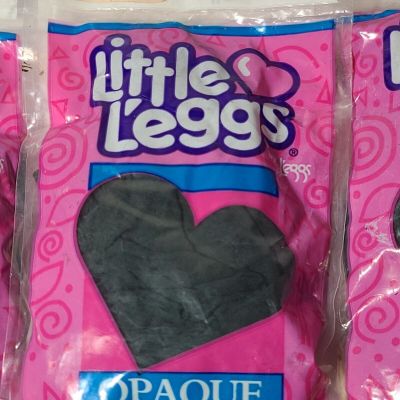 Vintage Little Leggs Opaque Tights Little Girls Nylons Tights Size Sm Green 2-4