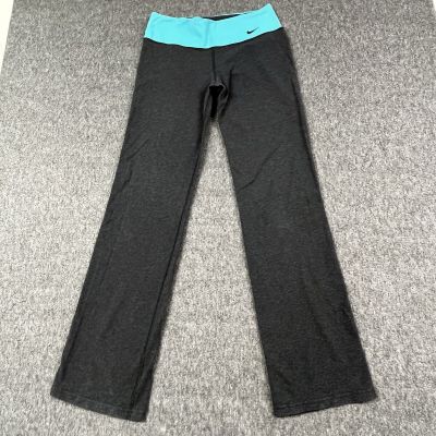 Nike Leggings Womens Medium Gray Blue-Green Workout Athleisure Fitness