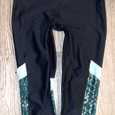 Under Armour Compression Green/Black Leggings Size S (Small) Gym/Workout/Running