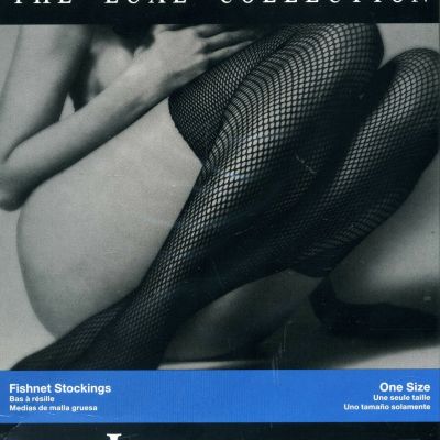 Two Pair Black Thigh High Fishnet Stockings The Luxe Collection Legwear OS New!!