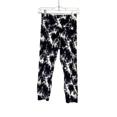 Marika New Black RippleTie Dye Capri Exercise Leggings Size S