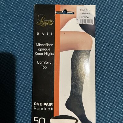 Levante Dali Carbone Microfiber Opaque Knee Highs OS