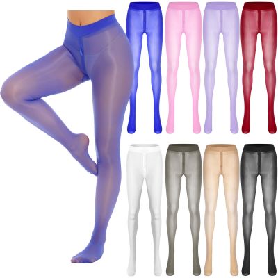 Women’s Sheer Pantyhose Stretchy Tights Solid Color Waistband Hosiery Gift