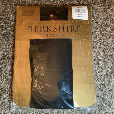 Berkshire trend sheer box fashion pantyhose, color black, size: 3-4