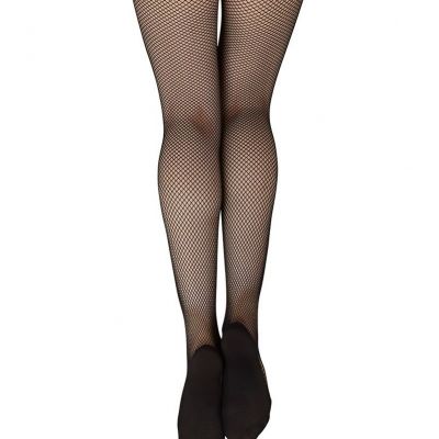 girls Professional Fishnet Seamless Tight Hosiery Black Small-Medium US