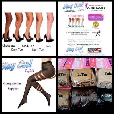 2 Tamara Black Compression Tights XL Hooters Uniform  wisk away casino waitress