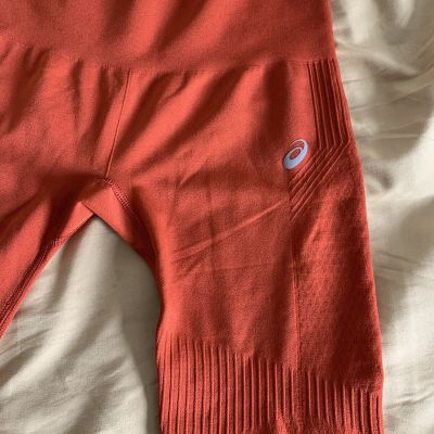 ASICS Medium Seamless Terracotta Orange Womens Stretch Active Fashion Leggings