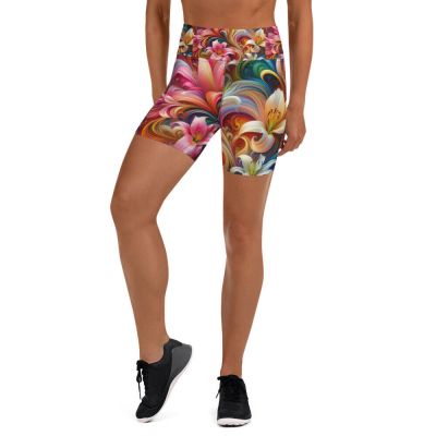 Women's High Waisted Workout Shorts Summer Fitness Shorts Activewear