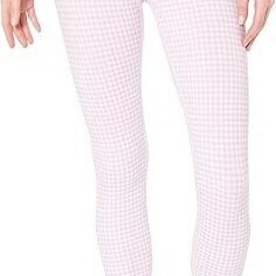 Bandier X Sincerely Jules_The Rue Crossover Legging Lavendar Gingham SZ 2X