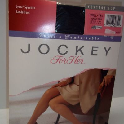 Jockey For Her Pantyhose Control Top Small Tall Midnight Navy
