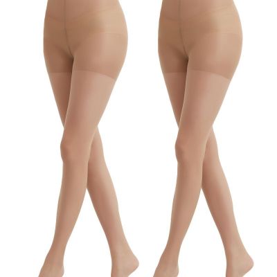 2 Pairs Toeless Pantyhose For Women 20D Sheer Tights Open Toe Stockings with ...