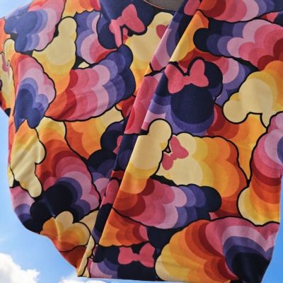 New LuLaRoe Disney Leggings Watercolor Minnie Mouse Rainbow Of Colors Size TC