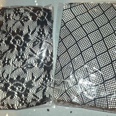 Fishnet Black Lace Tights Size 1X/2X  Lot of 3 Different Patterns