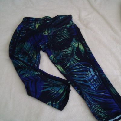 CHAMPION Stretch Active Capri Leggings Workout Yoga Blue size M