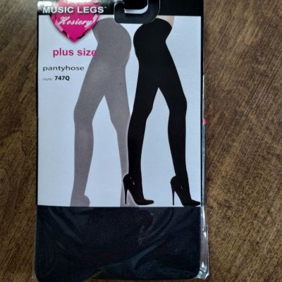 Pantyhose Tights Leotards Plus/Queen Size Black White Brown Navy Gray