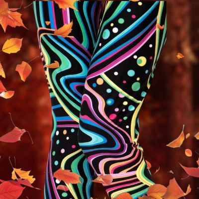 Lava Lamp Buttery Soft Leggings Size Plus Size