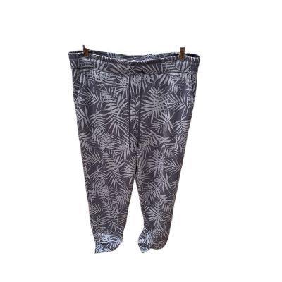 Felina Woman's Blue Jungle Print  Joggers
