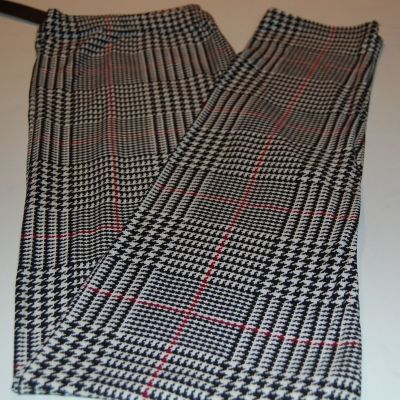 Extra Plus Size Plaid Buttery Soft Womens Red Black Plaid Leggings