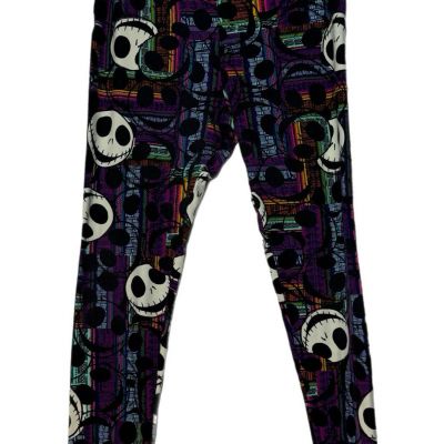 LuLaRoe Tall & Curvy Disney Nightmare Before Christmas Jack Leggings - Large