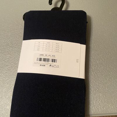 Loft Plus Size Navy Opaque Tights Size 24/26