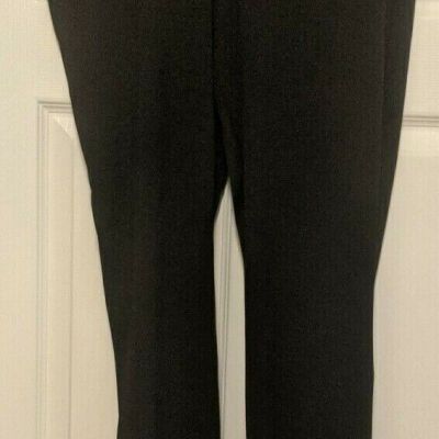 H by Halston Stylish Comfort Style Rib Fit LEGGINGS Black Large # A262979